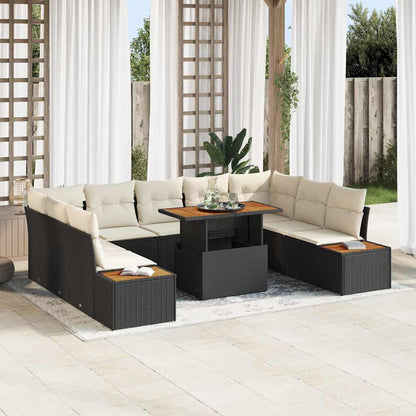 Havesofa Sæt 10 Stk. Polyrattan - Variant 3350099