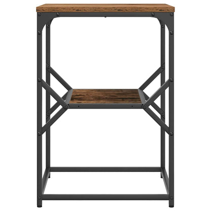 Sidebord 41 X 40 X 60 Cm Ingeniørtræ Og Stål - Billede 6