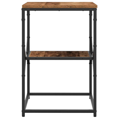 Sidebord 41 X 40 X 60 Cm Ingeniørtræ Og Stål - Billede 7