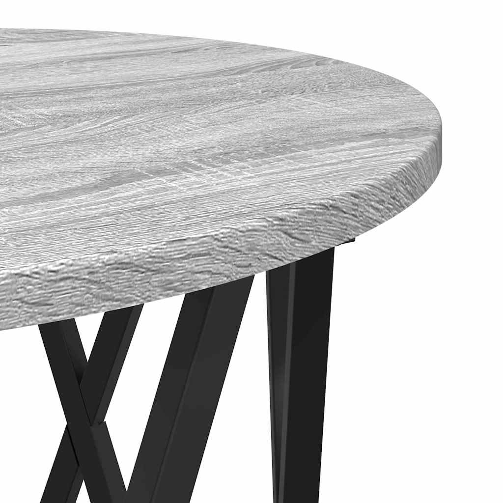 Sidebord 2 Dele Ingeniørtræ Og Stål - Billede 8
