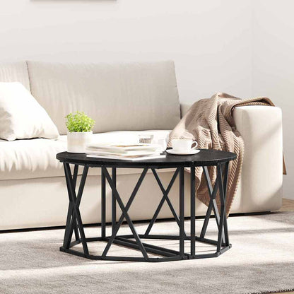Sofabord 80 X 80 X 42 Cm Ingeniørtræ Og Stål - Variant 868249