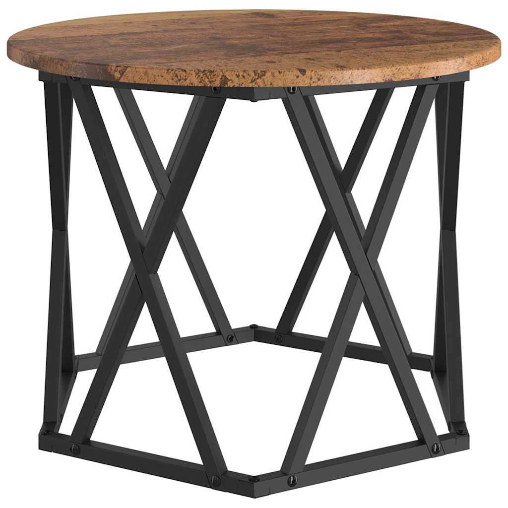 Nesting Sidebord 3 Dele Ingeniørtræ Og Stål - Billede 6