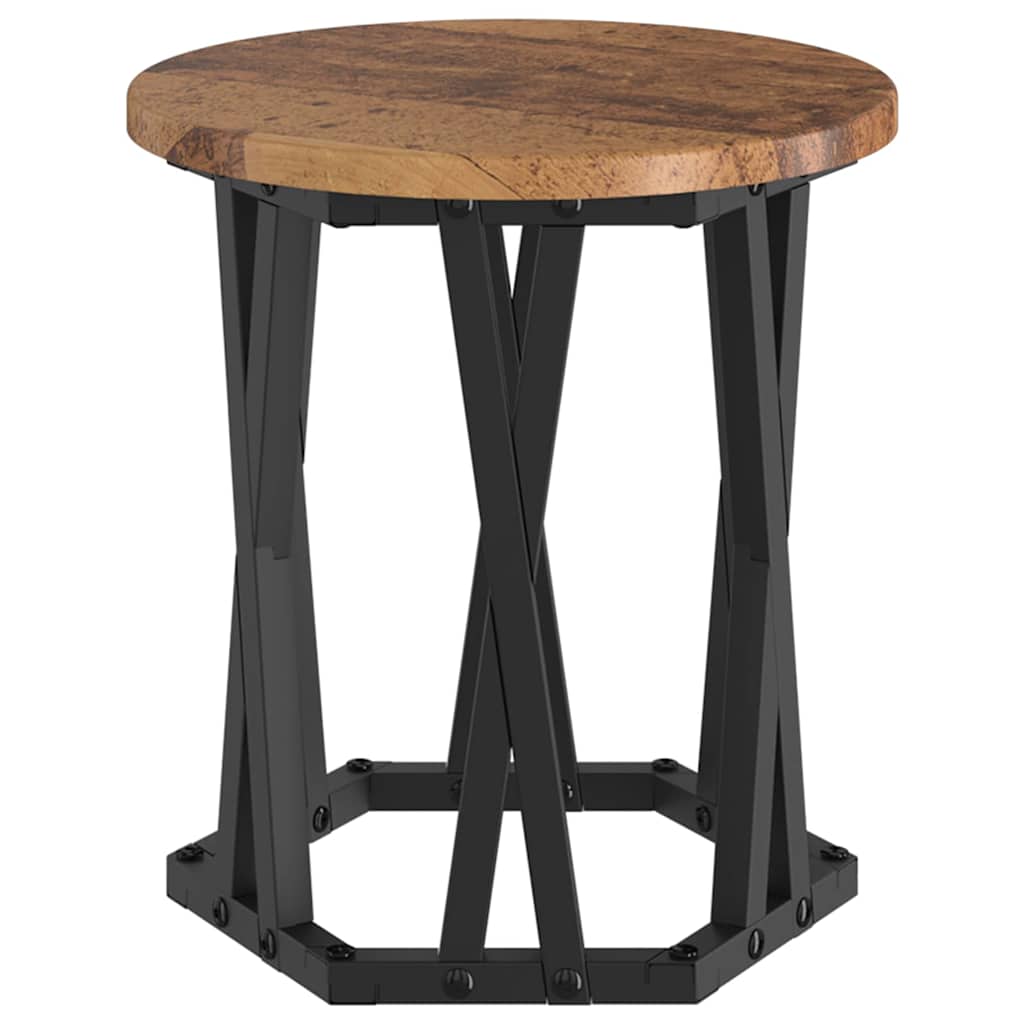 Nesting Sidebord 3 Dele Ingeniørtræ Og Stål - Billede 8