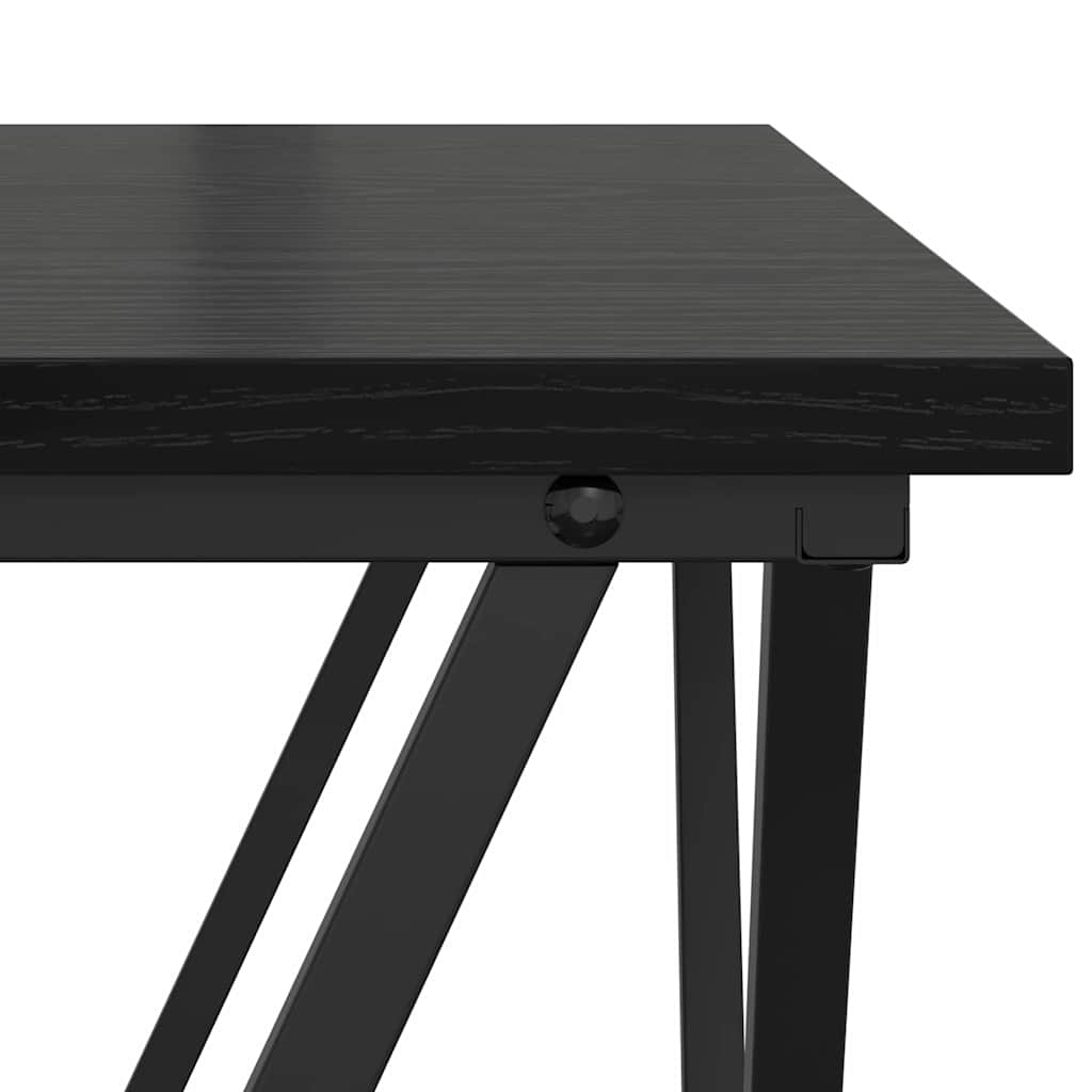 Sofabord 80 X 80 X 45 Cm Ingeniørtræ Og Stål - Billede 8