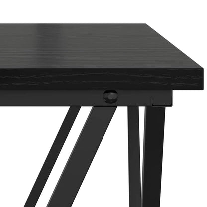 Sofabord 80 X 80 X 45 Cm Ingeniørtræ Og Stål - Billede 8