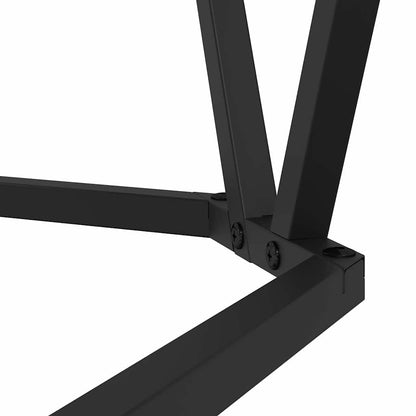 Sofabord 80 X 80 X 45 Cm Ingeniørtræ Og Stål - Billede 9