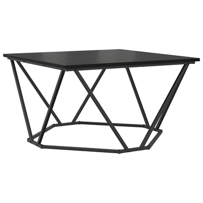 Sofabord 80 X 80 X 45 Cm Ingeniørtræ Og Stål - Billede 2