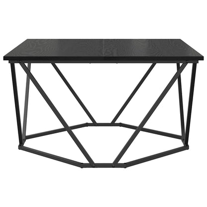 Sofabord 80 X 80 X 45 Cm Ingeniørtræ Og Stål - Billede 5