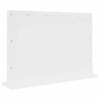 Vaskeskab Spejl Hvid 80 X 15 X 18 Cm Konstrueret Træ Og Glas - Billede 6