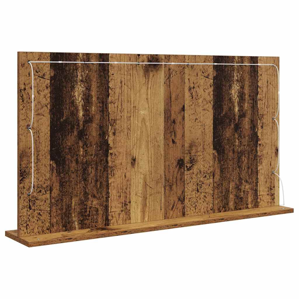 Vaskeskab Spejl Med Spejl Gammelt Træ 100 X 55 X 18 Cm - Billede 6