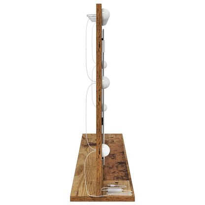 Vaskeskab Spejl Med Spejl Gammelt Træ 100 X 55 X 18 Cm - Billede 5