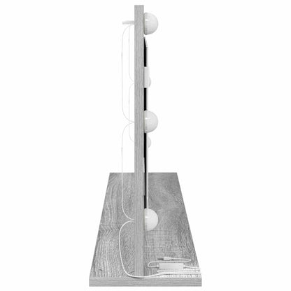 Vaskeskab Spejl Med Spejl Grå Sonoma 100 X 45 X 18 Cm - Billede 5