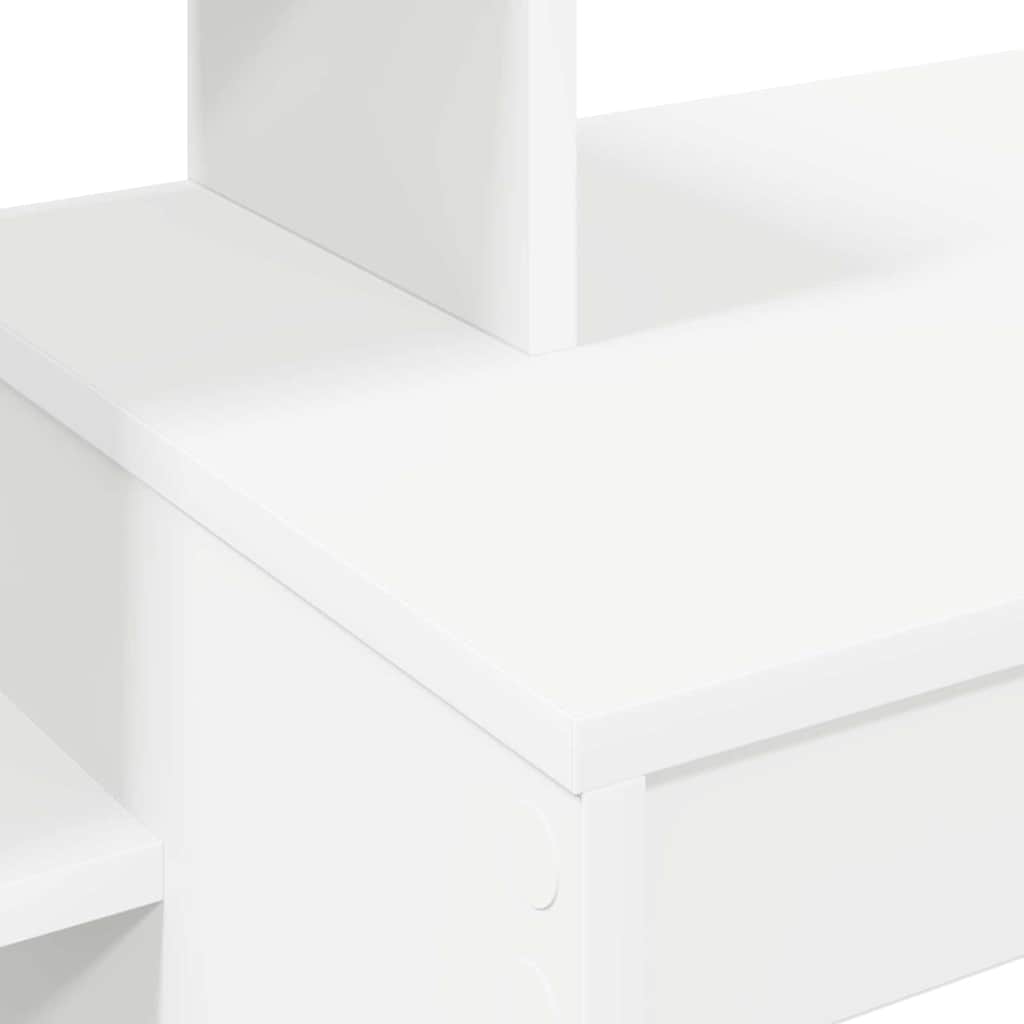 Bord Med Hylde 100 X 40 X 90 Cm Konstrueret Træ - Billede 8