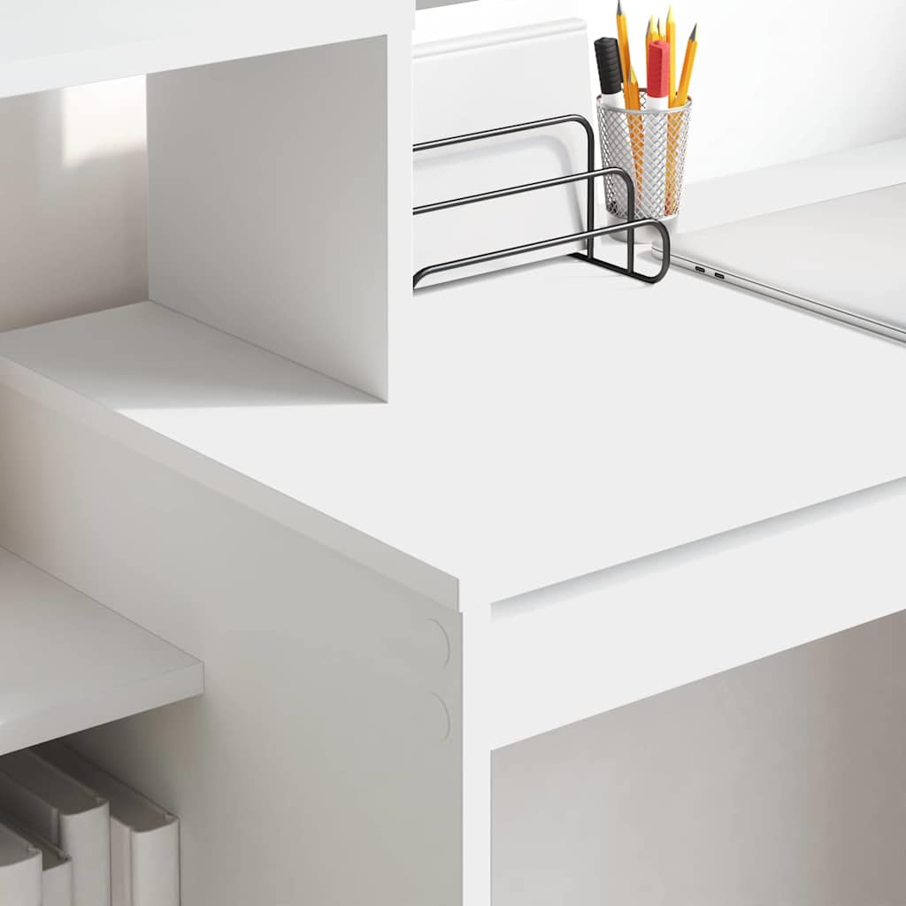 Bord Med Hylde 100 X 40 X 90 Cm Konstrueret Træ - Billede 4