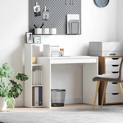 Bord Med Hylde 100 X 40 X 90 Cm Konstrueret Træ - Hovedbillede