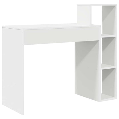 Bord Med Hylde 100 X 40 X 90 Cm Konstrueret Træ - Billede 7