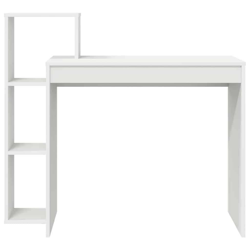 Bord Med Hylde 100 X 40 X 90 Cm Konstrueret Træ - Billede 5