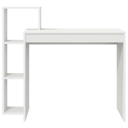 Bord Med Hylde 100 X 40 X 90 Cm Konstrueret Træ - Billede 5