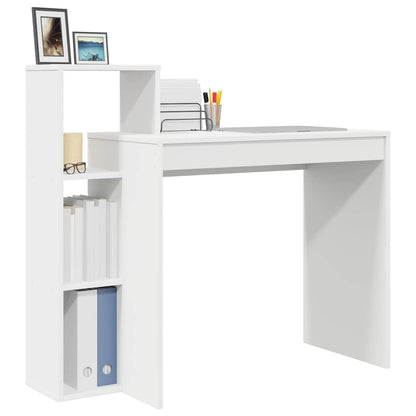 Bord Med Hylde 100 X 40 X 90 Cm Konstrueret Træ - Billede 3