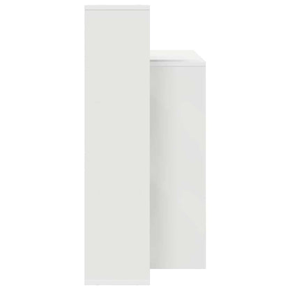 Bord Med Hylde 100 X 40 X 90 Cm Konstrueret Træ - Billede 6