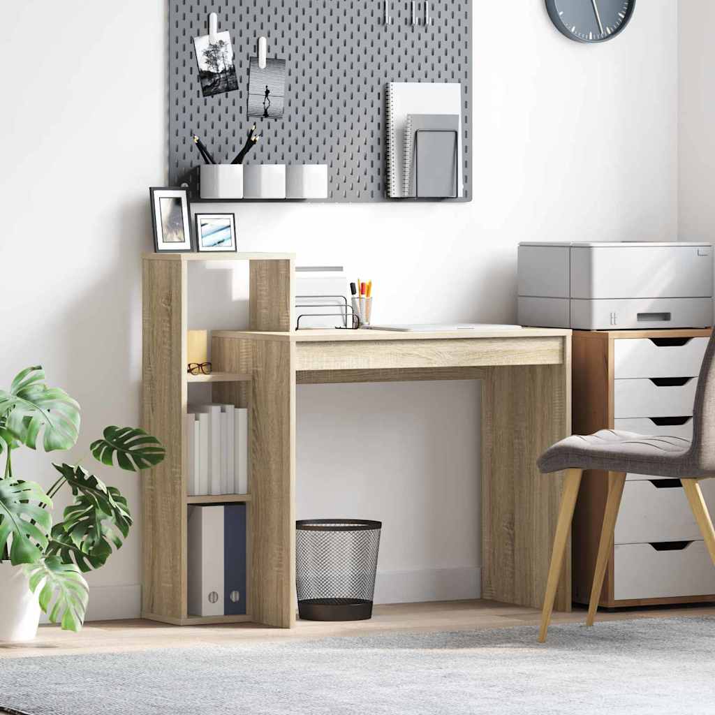Bord Med Hylde 100 X 40 X 90 Cm Konstrueret Træ