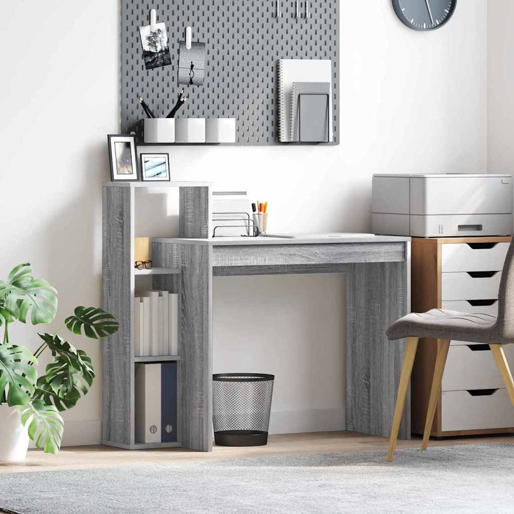 Bord Med Hylde 100 X 40 X 90 Cm Konstrueret Træ