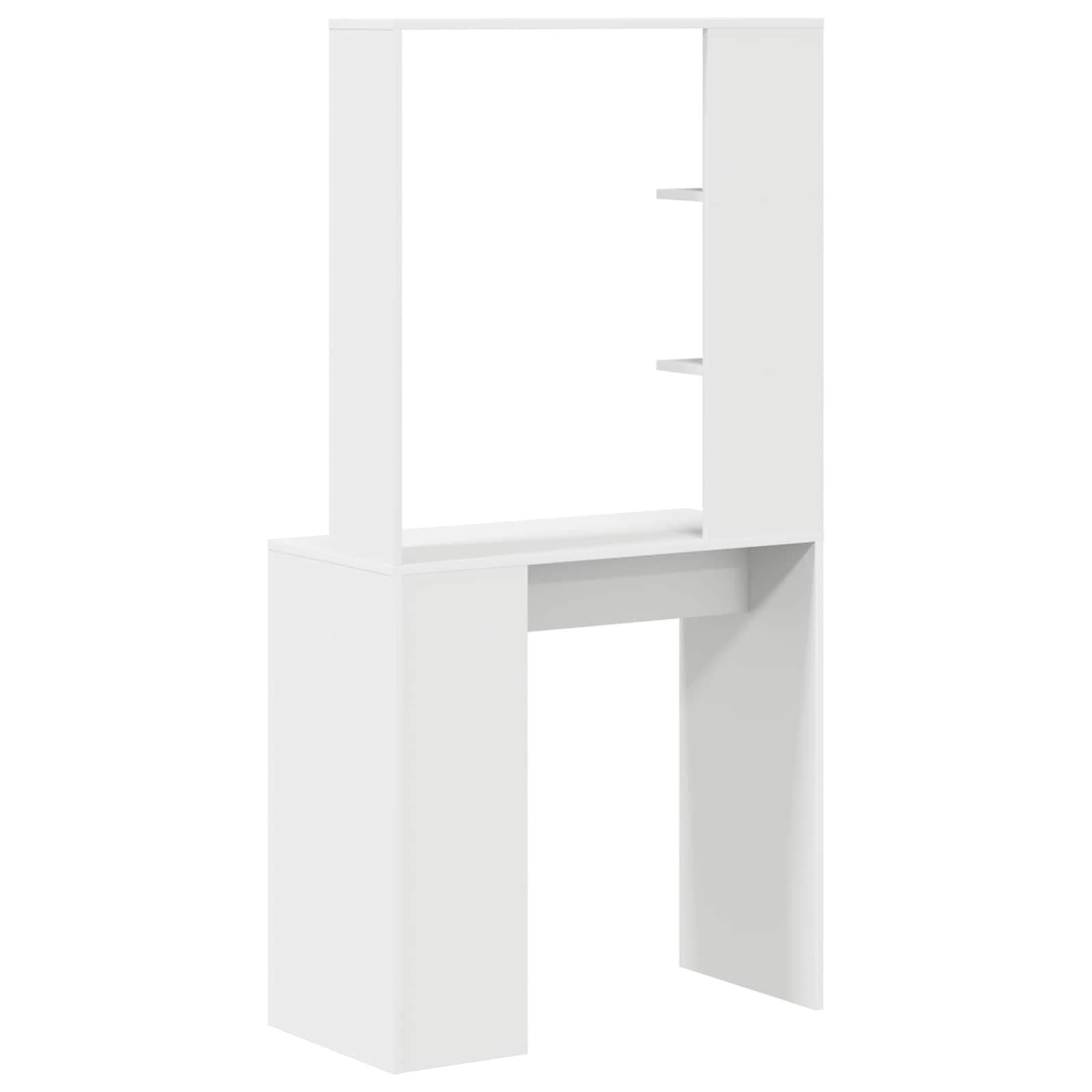Bord Med Hylde 78,5 X 37 X 154,5 Cm Konstrueret Træ - Billede 7