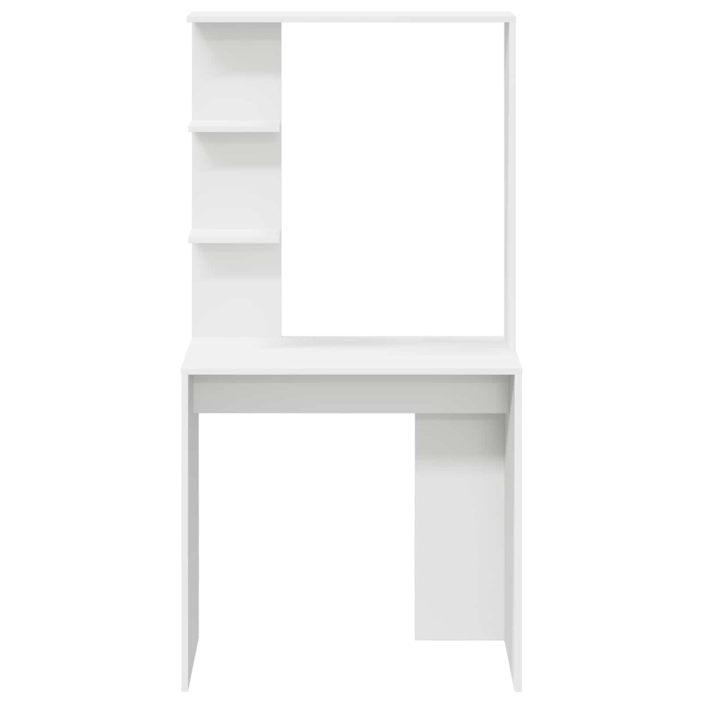 Bord Med Hylde 78,5 X 37 X 154,5 Cm Konstrueret Træ - Billede 5