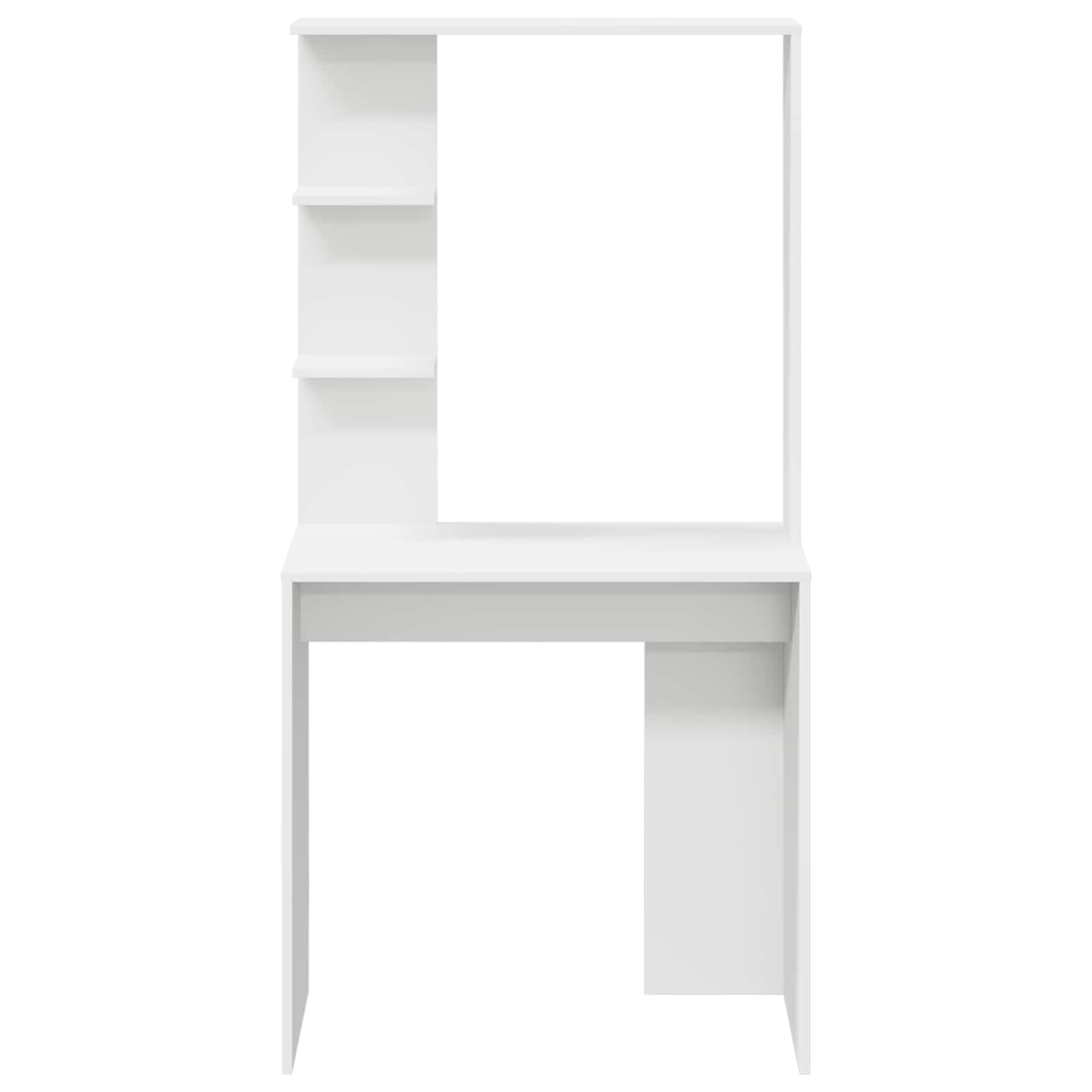 Bord Med Hylde 78,5 X 37 X 154,5 Cm Konstrueret Træ - Billede 5
