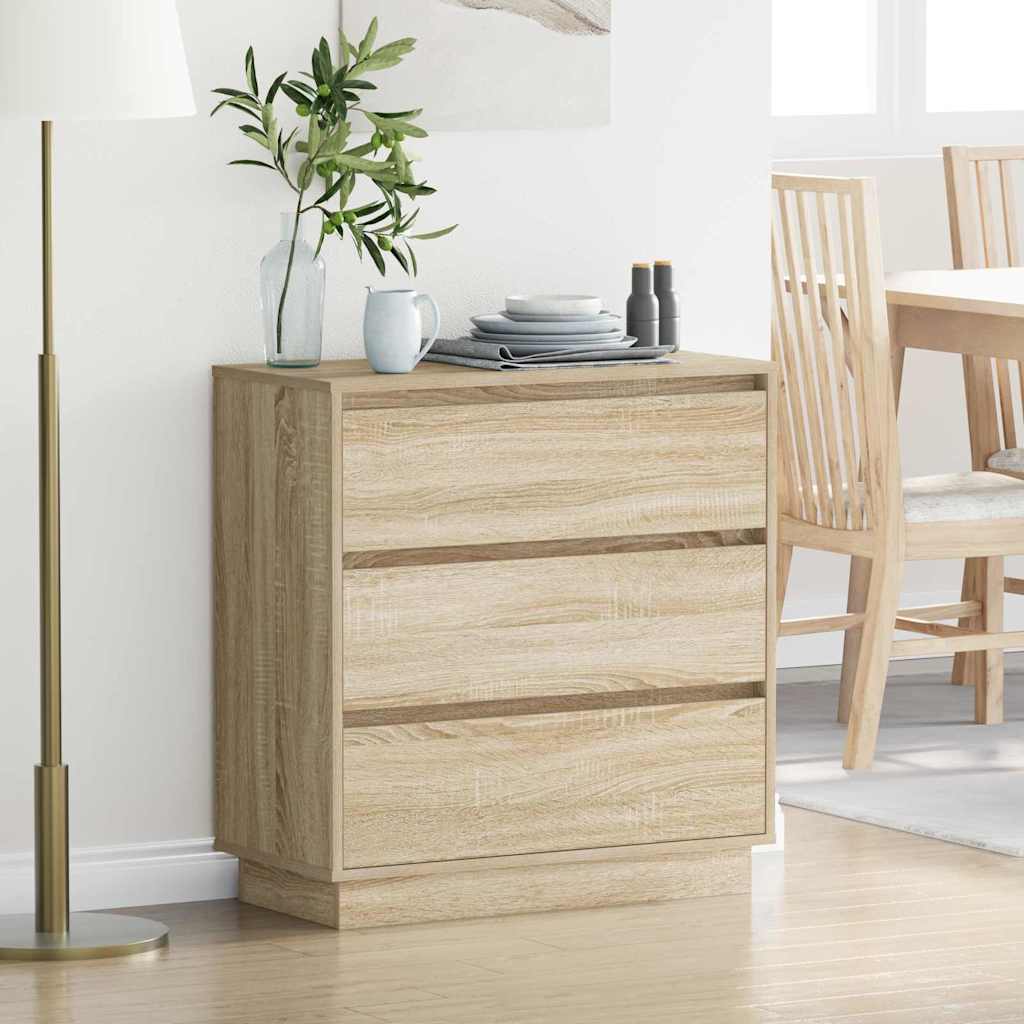 Natskab Med Skuffe 71 X 34,5 X 75 Cm Konstrueret Træ