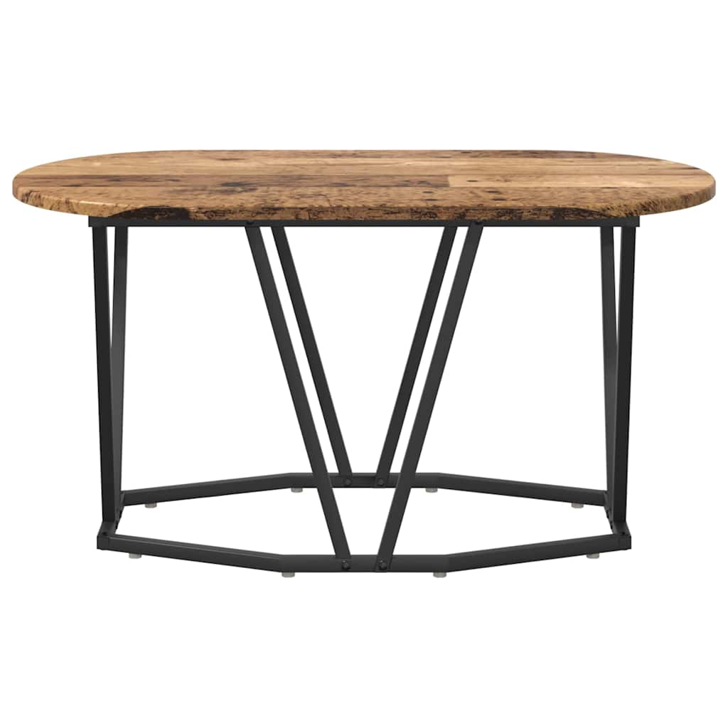 Sofabord 80 X 40 X 40,5 Cm Samlet Træ Og Metal - Billede 5