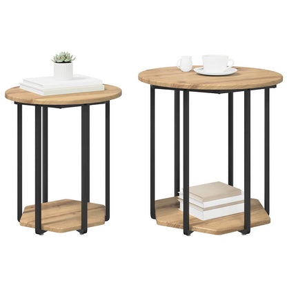 Sidebordssæt 2 Stk. 50 X 50 X 50,5 Cm - Billede 3