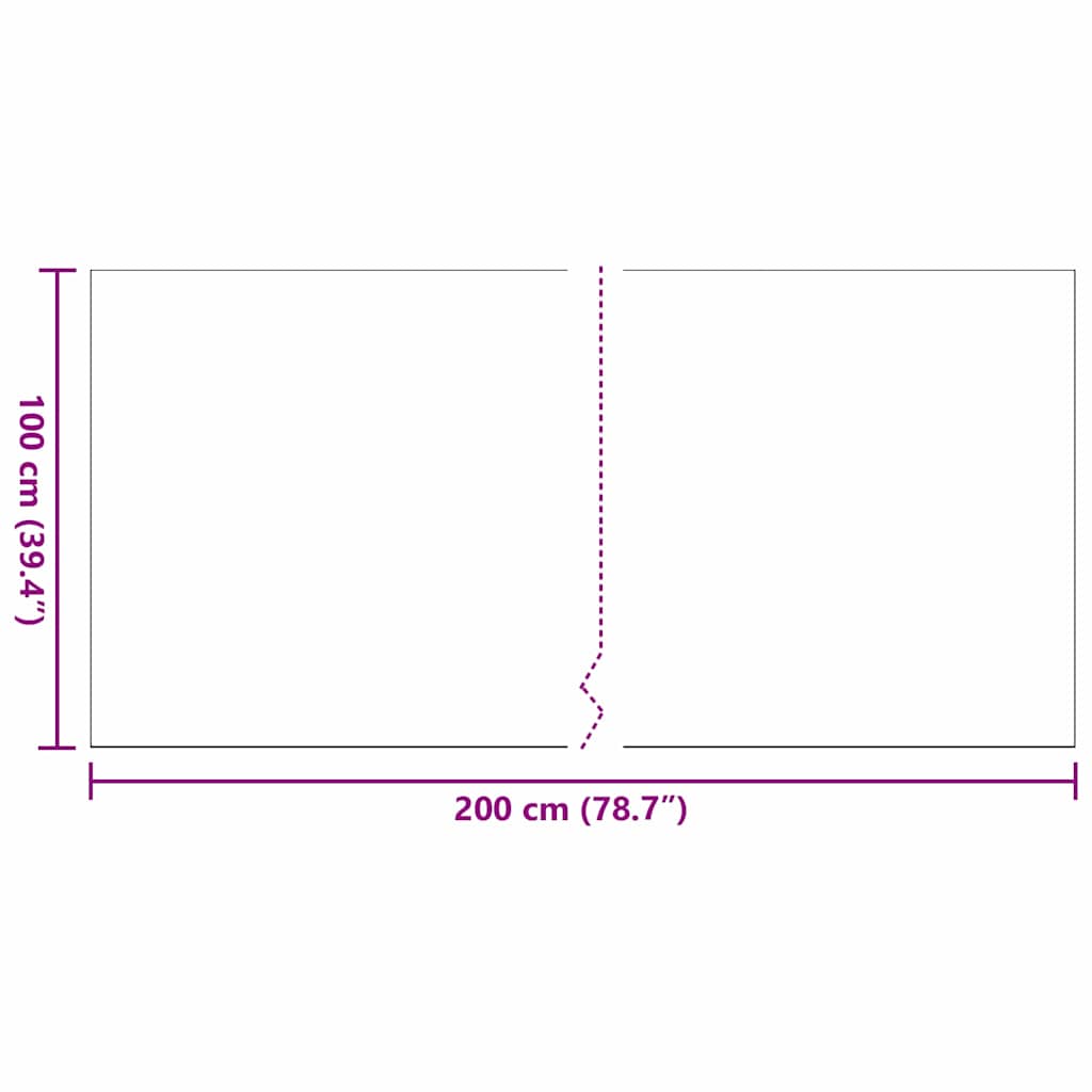Kunstgræs 200 X 100 X 3 Cm Pp & Pe - Billede 9