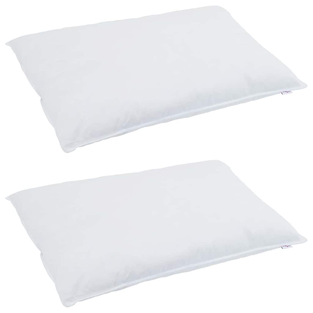 Hovedpude Med Pude 2 Dele 40 X 80 Cm Fjer - Billede 3