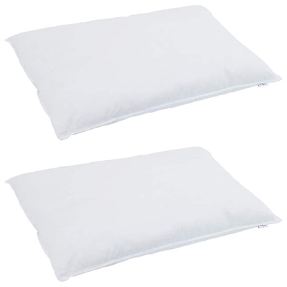 Hovedpude Med Pude 2 Dele 40 X 80 Cm Fjer - Billede 3