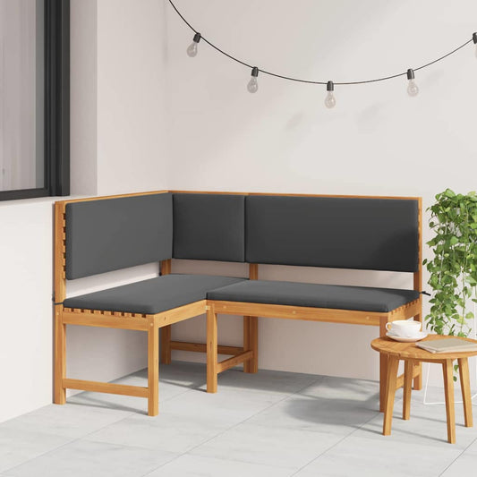 Have Stol Med Pude 140 X 100 X 91cm Massivt Akacietræ - Hovedbillede