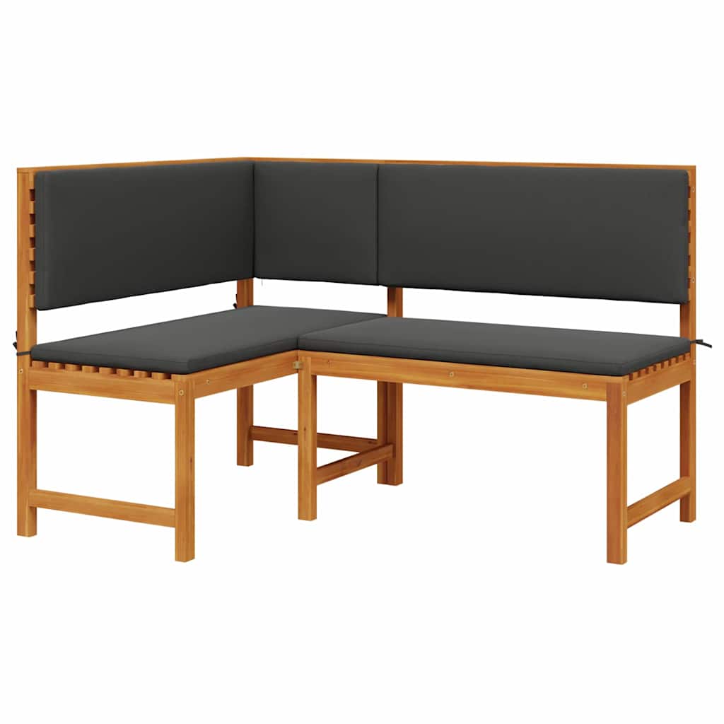Have Stol Med Pude 140 X 100 X 91cm Massivt Akacietræ - Billede 2