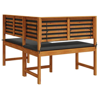Have Stol Med Pude 140 X 100 X 91cm Massivt Akacietræ - Billede 4