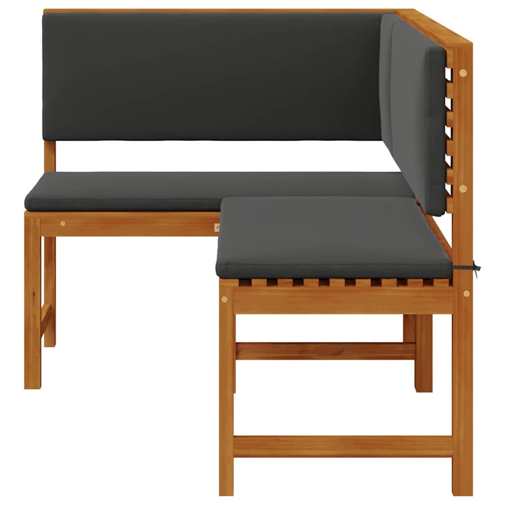 Have Stol Med Pude 140 X 100 X 91cm Massivt Akacietræ - Billede 6