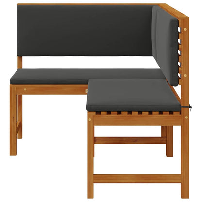 Have Stol Med Pude 140 X 100 X 91cm Massivt Akacietræ - Billede 6