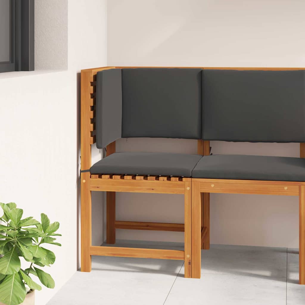 Have Stol Med Pude 50 X 50 X 91cm Massivt Akacietræ - Billede 3