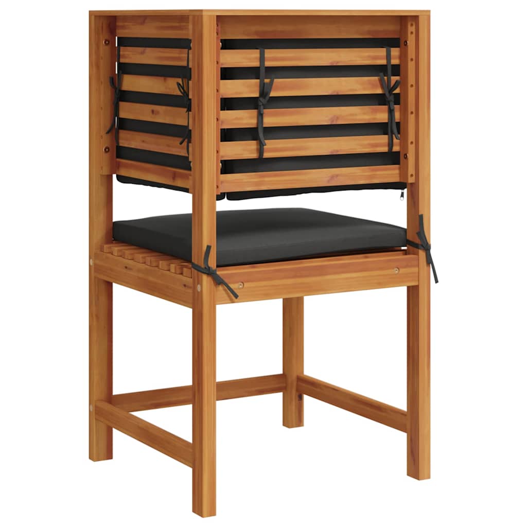 Have Stol Med Pude 50 X 50 X 91cm Massivt Akacietræ - Billede 6