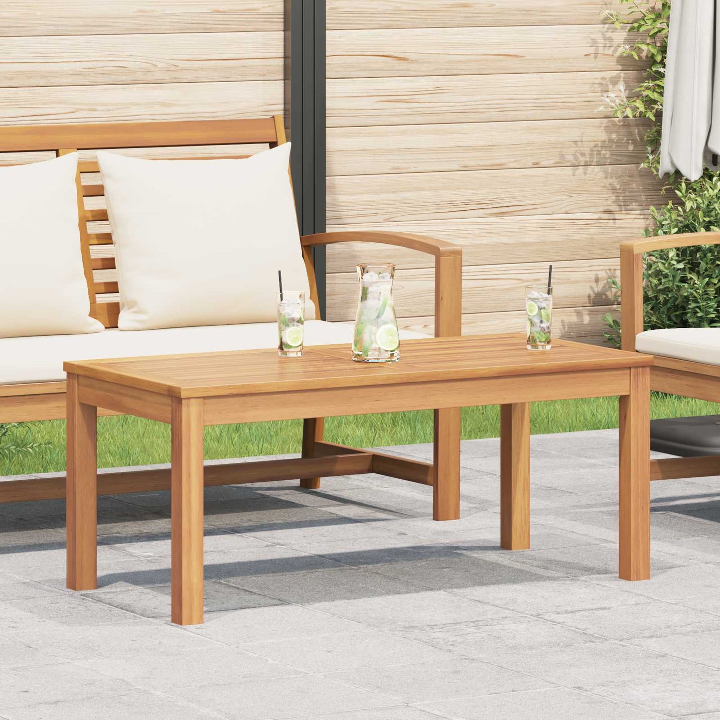 110 X 65 X 76,5 Cm Massiv Teaktræ