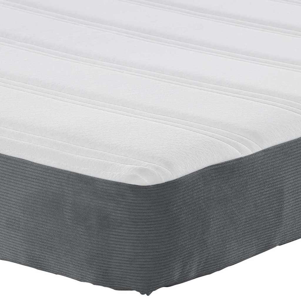 Sengemadras Med Madras Grå 80 X 200 Cm Stof - Billede 8