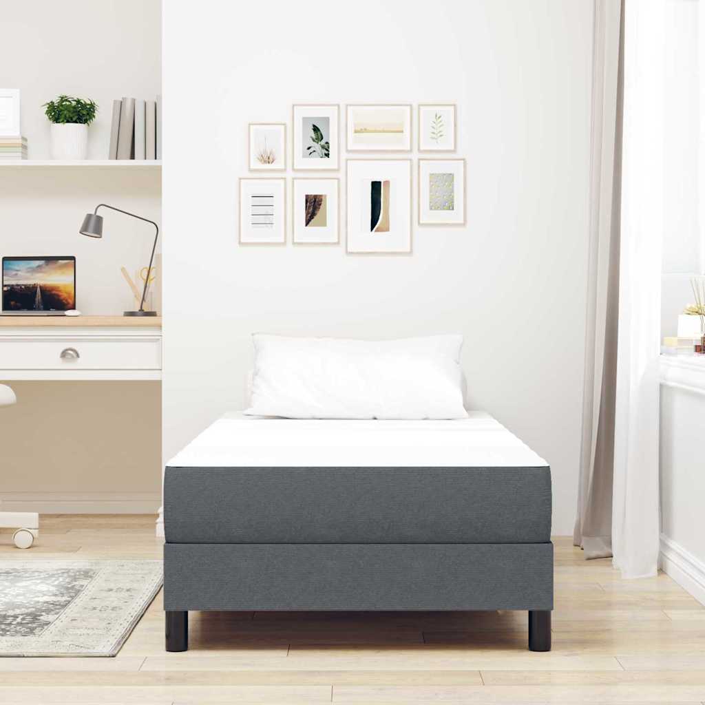 Sengemadras Med Madras Grå 100 X 200 Cm Stof - Billede 3