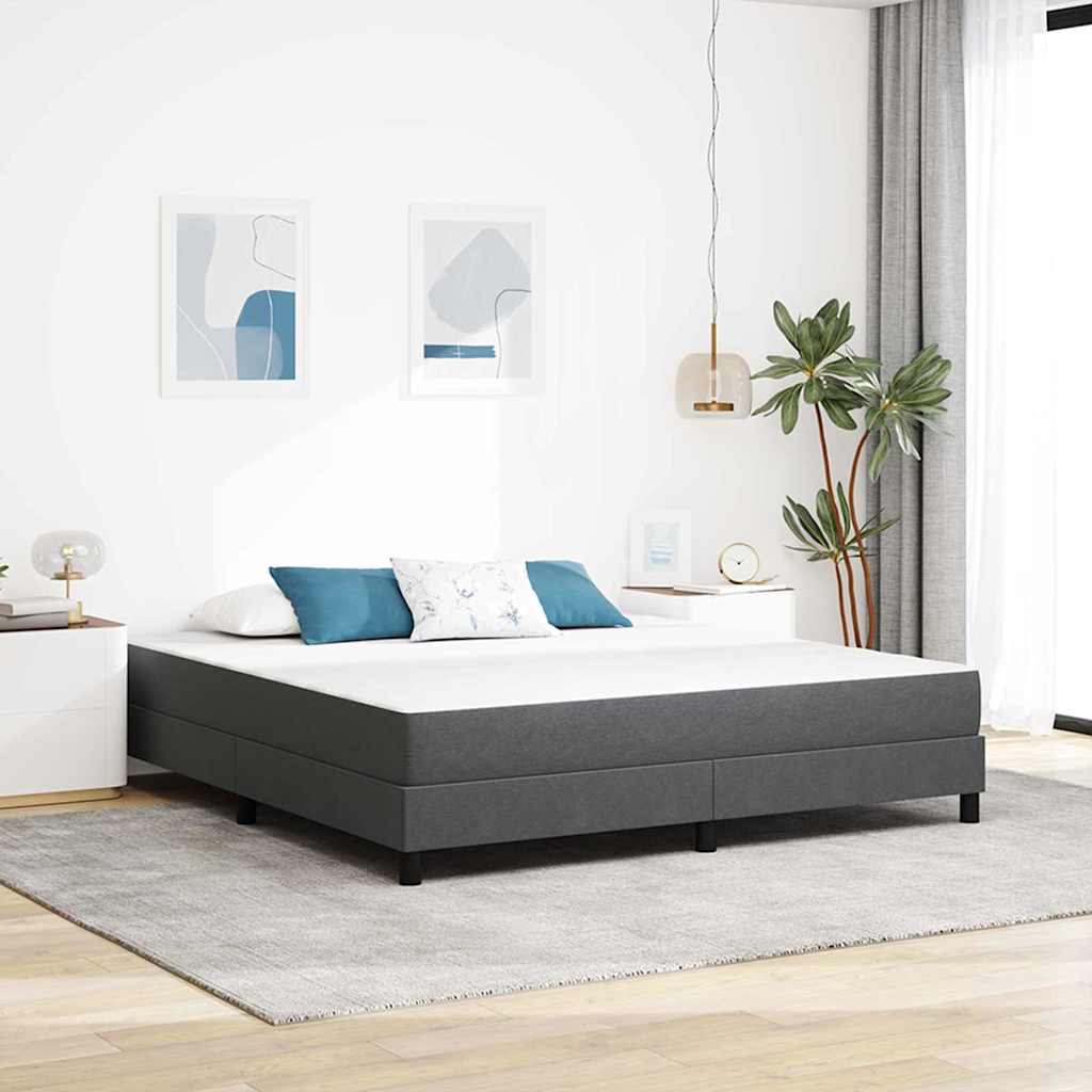 Sengemadras Med Madras Grå 180 X 200 Cm Stof - Hovedbillede