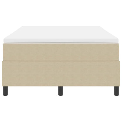 Box Spring Seng Lys Grå Og Hvid 203 X 120 X 60 Cm Corduroy Stof - Billede 7