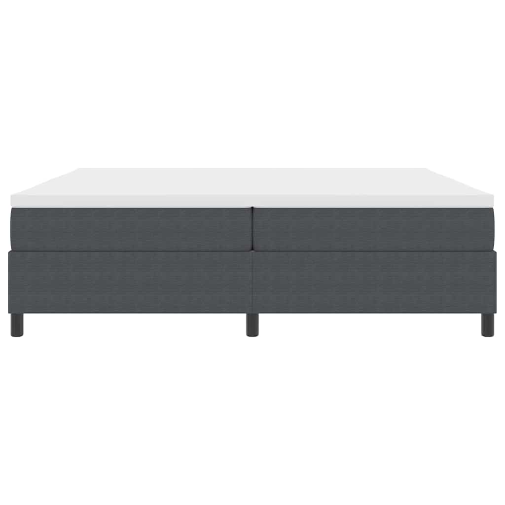 Box Spring Seng Mørkegrå Og Hvid 203 X 200 X 60 Cm - Billede 7