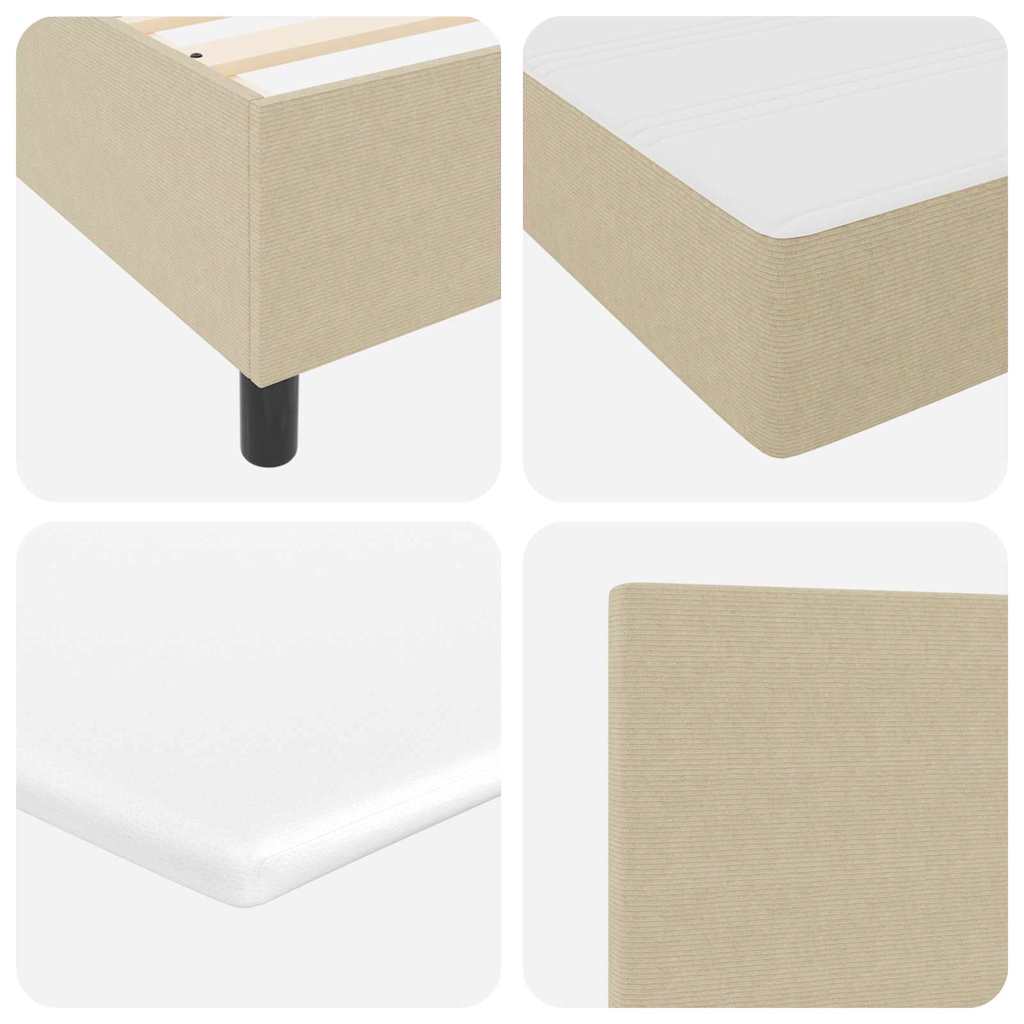 LED Box Spring Bed Og Velourstof - Billede 11