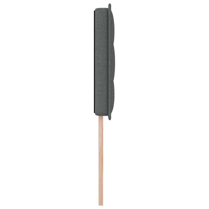 Led Sengegavl Med Led -strimmellys Mørkegrå 80 Cm Stof - Billede 7
